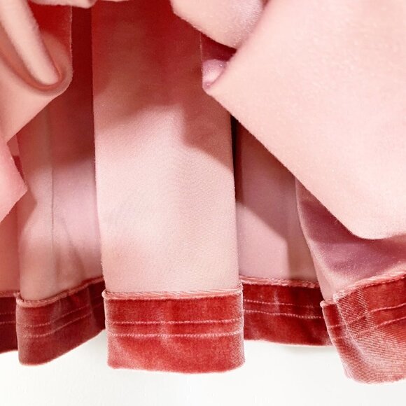 Rowe thick heavy exposed button knee length crushed velvet dress - Picture 4 of 9